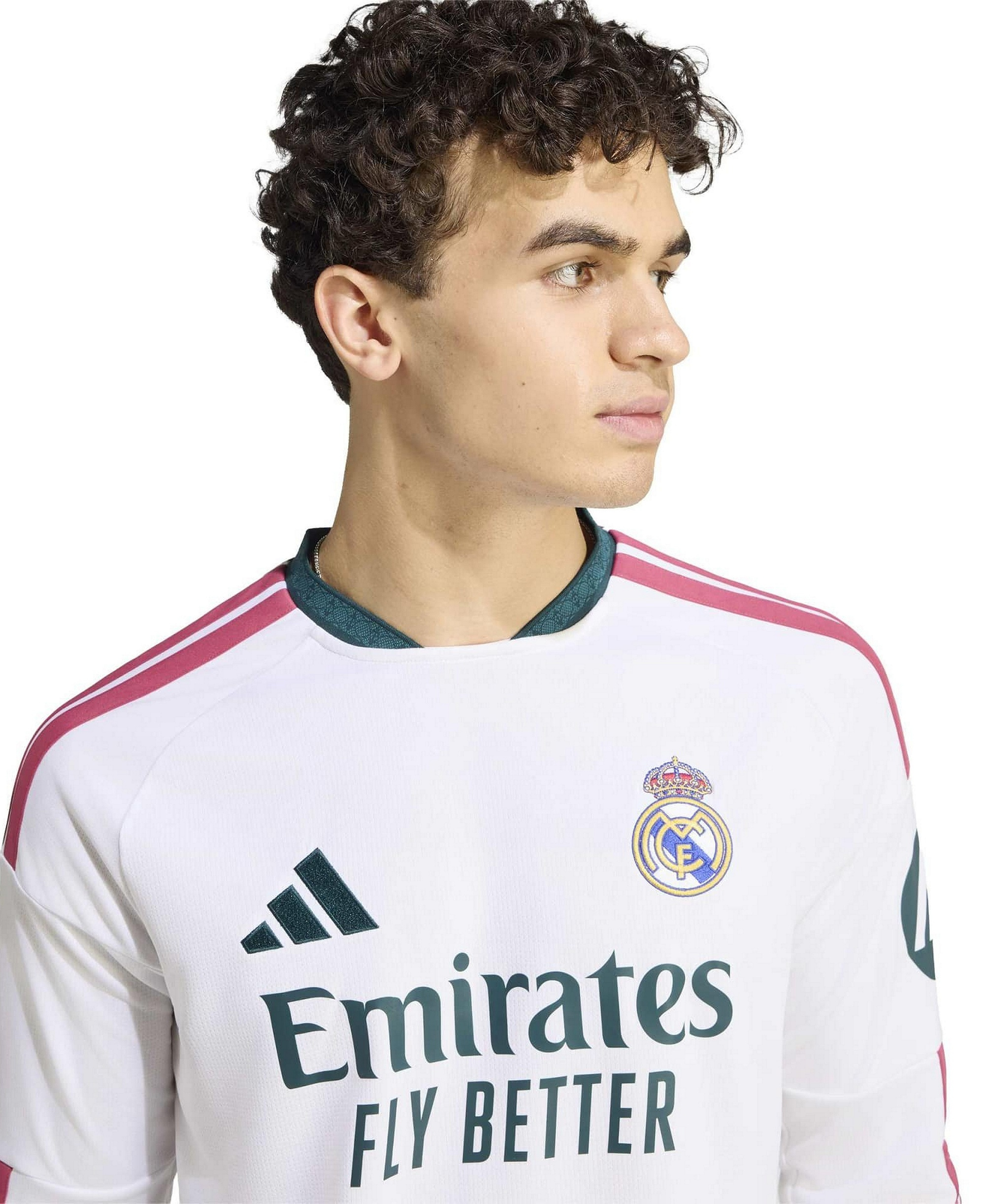 adidas Men's White Real Madrid 2026/27 Home Replica Long Sleeve Jersey - White