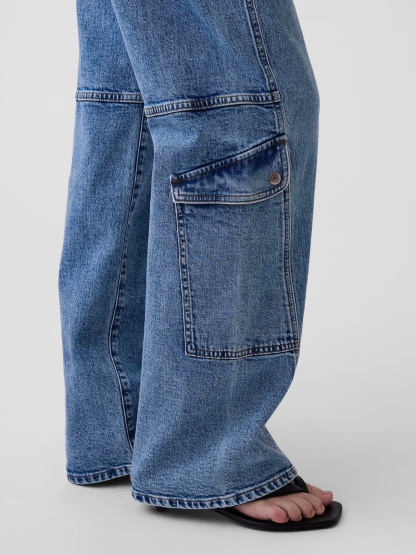 Low Rise '90s Loose Jeans - Medium wash
