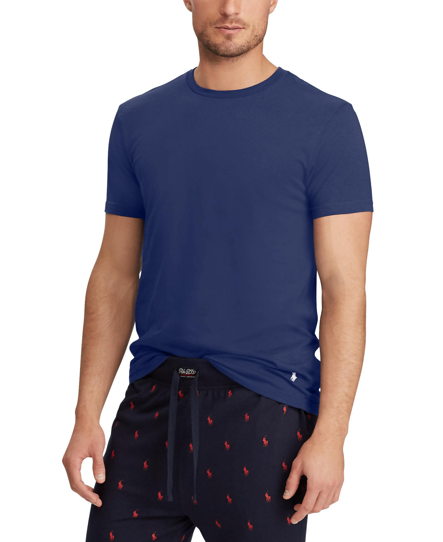 Polo Ralph Lauren Men's 3-Pack Slim Fit Crewneck Undershirt - Andover / Bali Blue / Cruise Navy