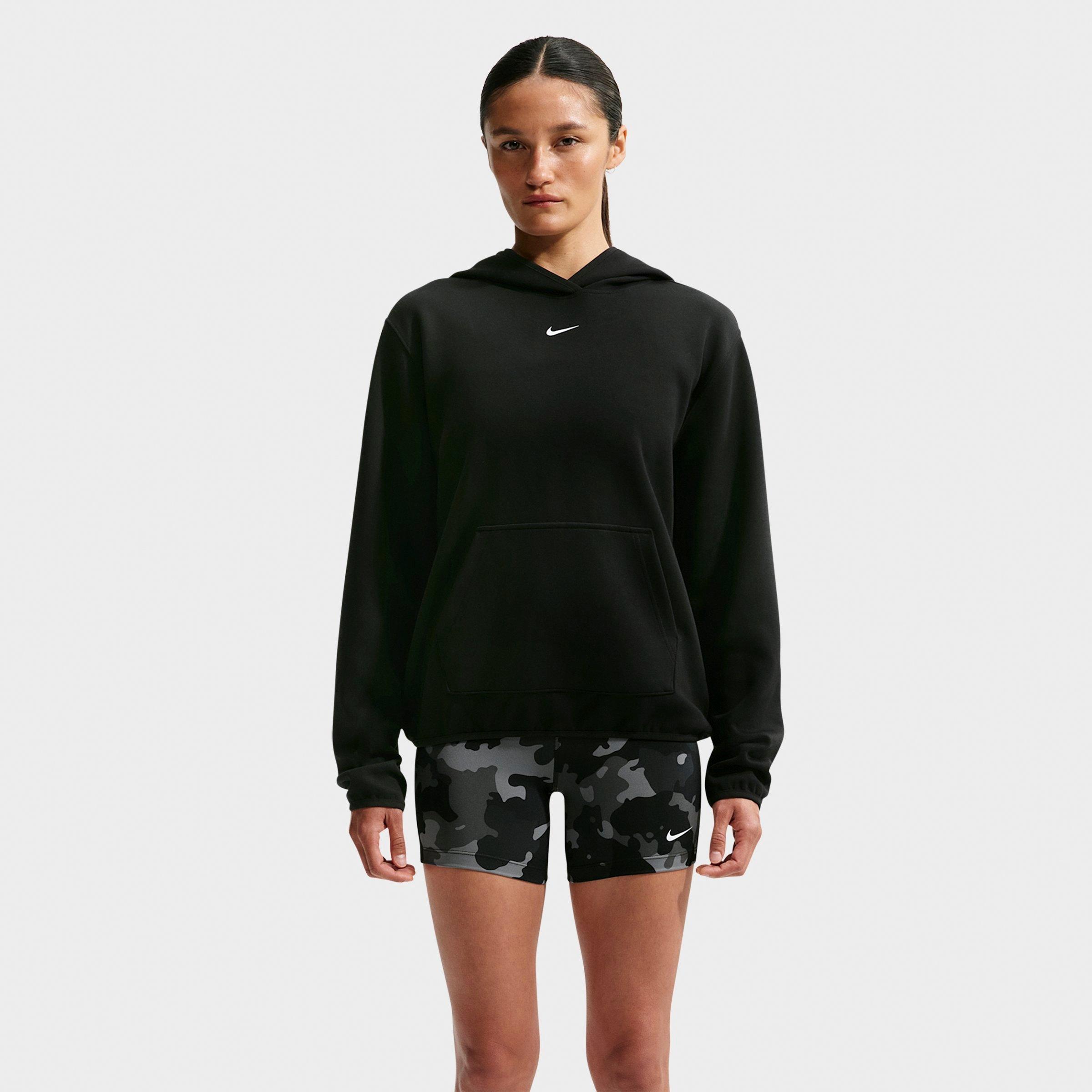 Women's Nithtke Studio Fleece Sport Dri-FIT Pullover Hoodie - Black/White