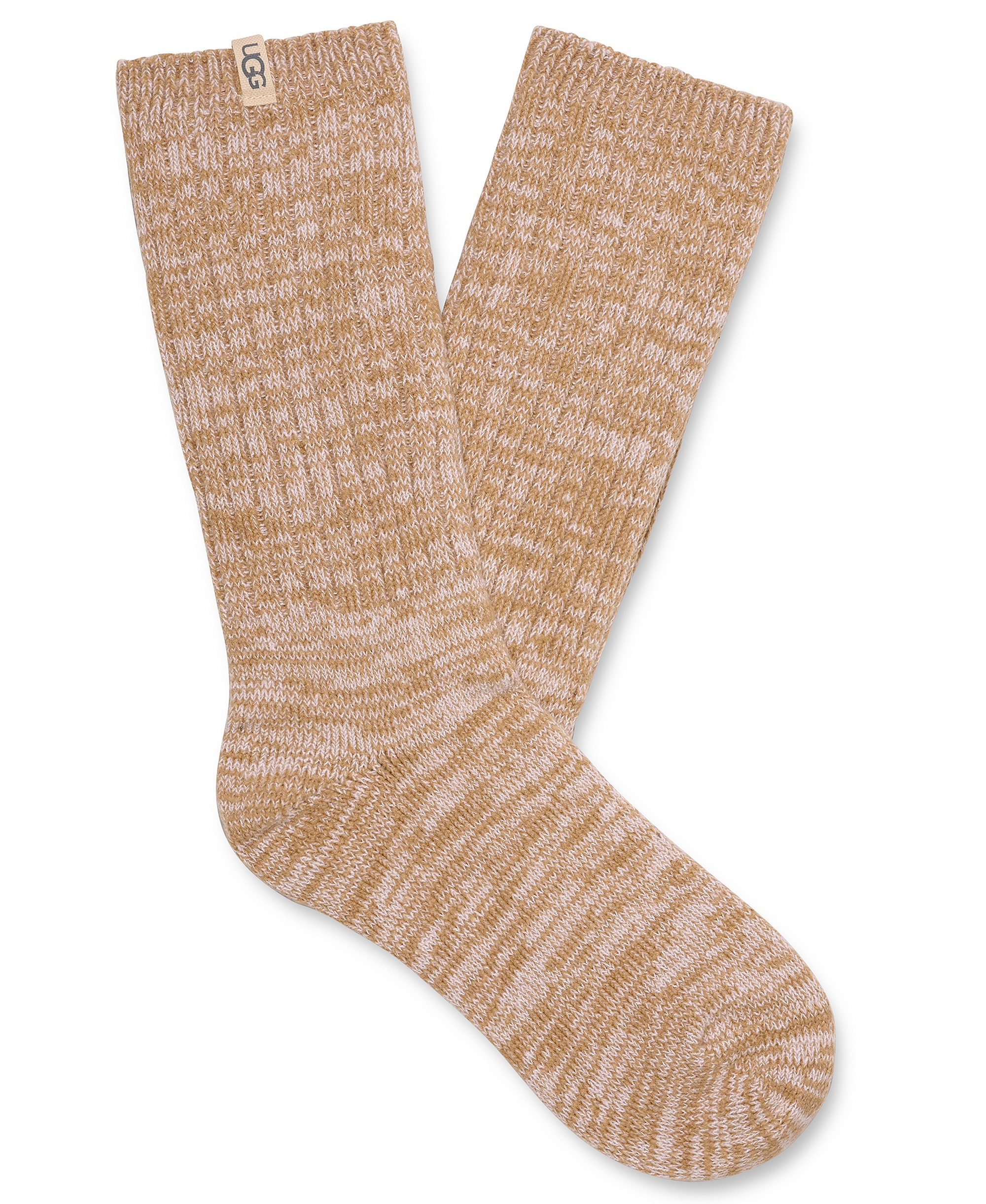 UGG Women's Rib-Knit Slouchy Crew Socks - Sand