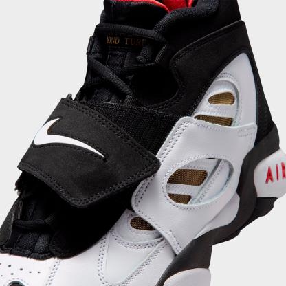 Men's Nithtke Air Diamond Turf 2 Casual Shoes - Black/Fire Red/Metallic Gold/White - Detail shot
