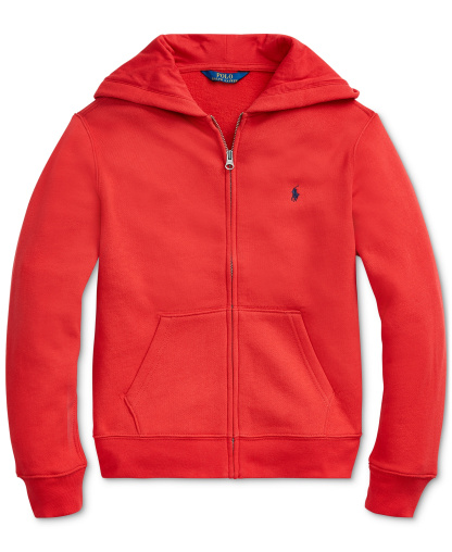 Polo Ralph Lauren 8-20 Boys' Cotton Fleece Zip Up Hoodie - Red