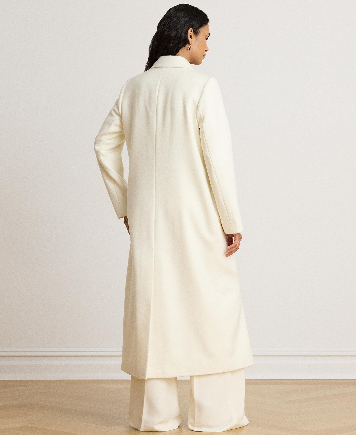 Lauren Ralph Lauren Women's Maxi Wool-Blend Coat - Moda Cream