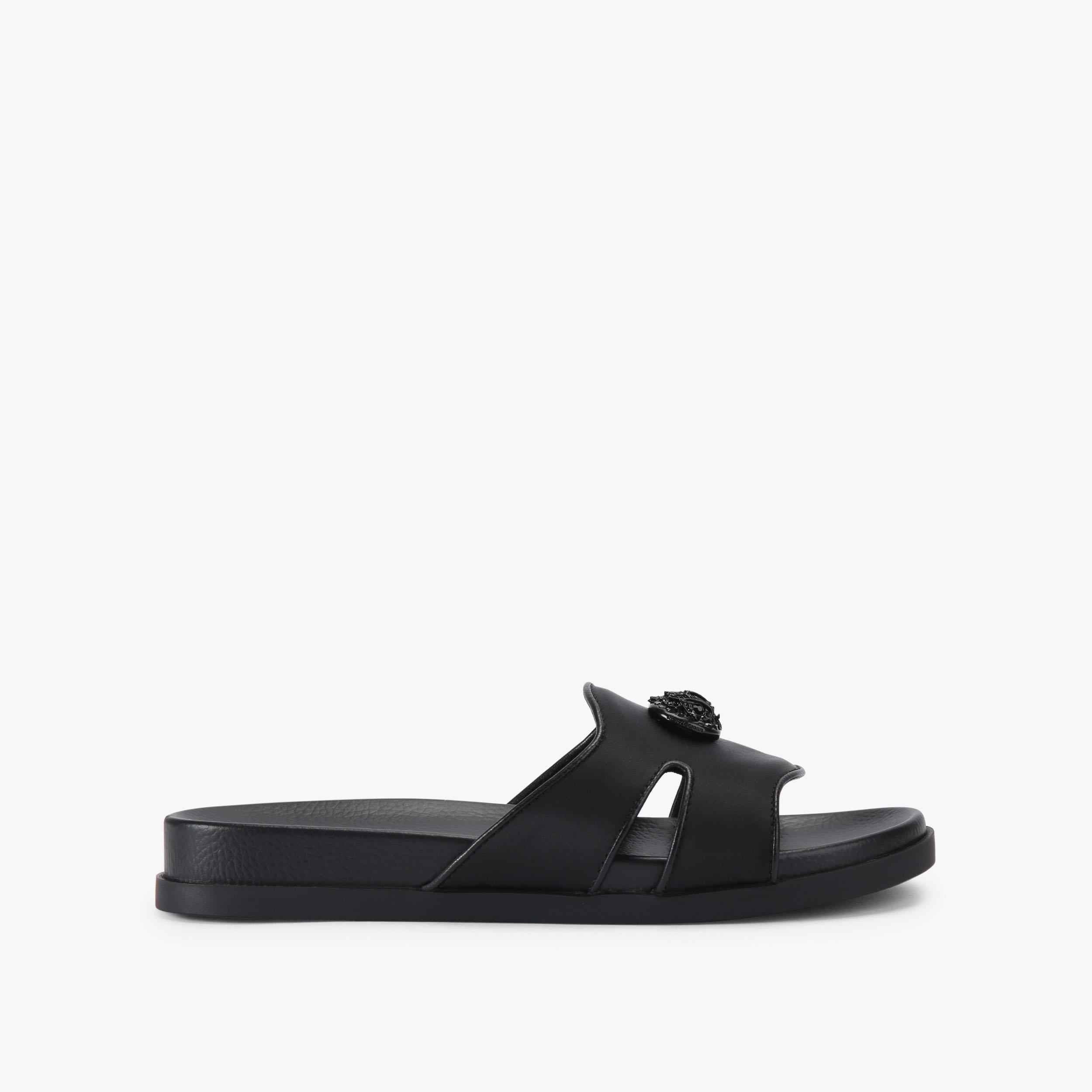 Kurt Geiger London Chelsea Cut Out Slide Sandal - Black