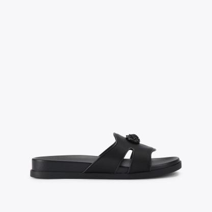 Kurt Geiger London Chelsea Cut Out Slide Sandal - Black