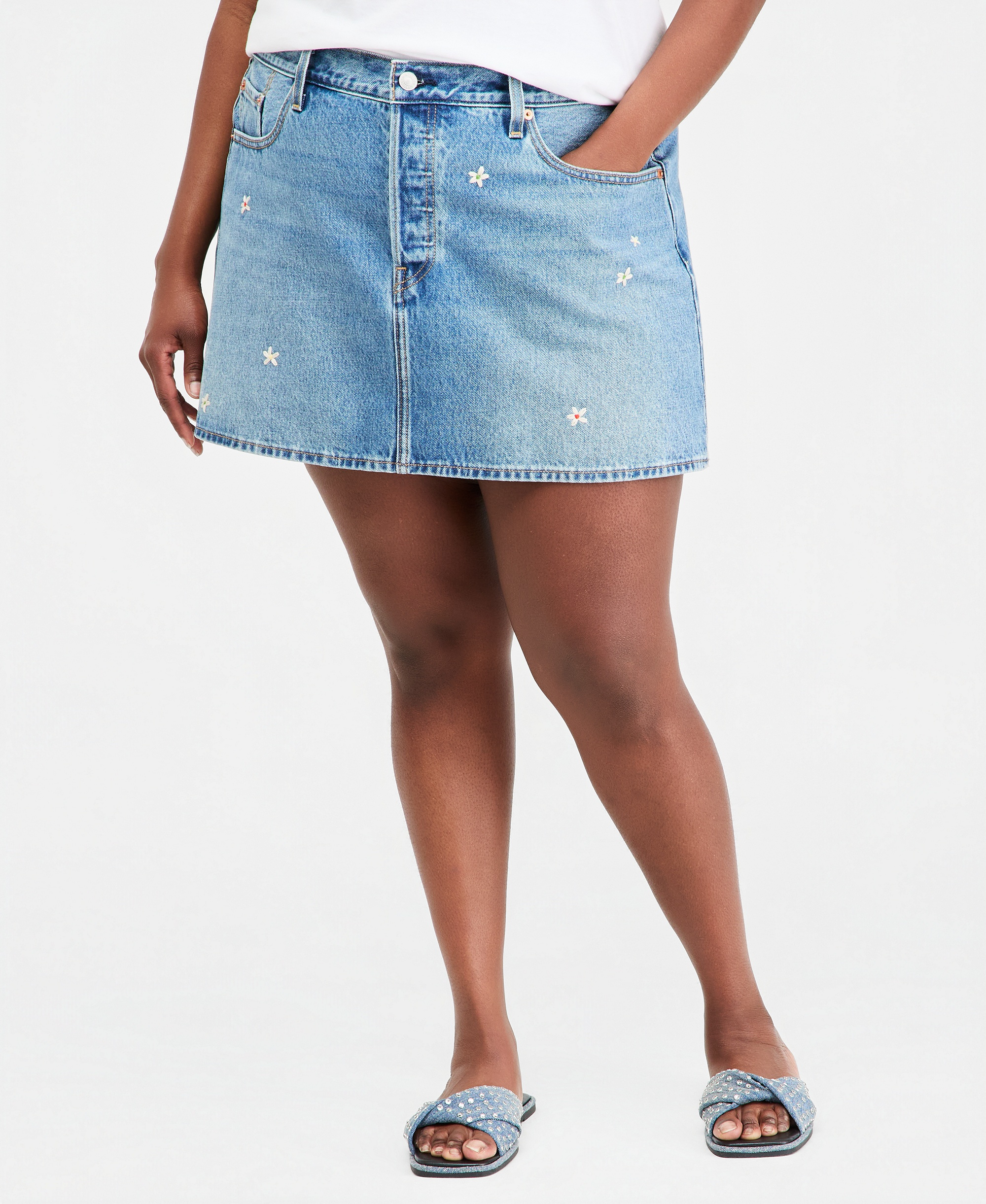 Levi's Premium Women's Icon Cotton Denim Skirt - Bee In The Bonnet Skirt
