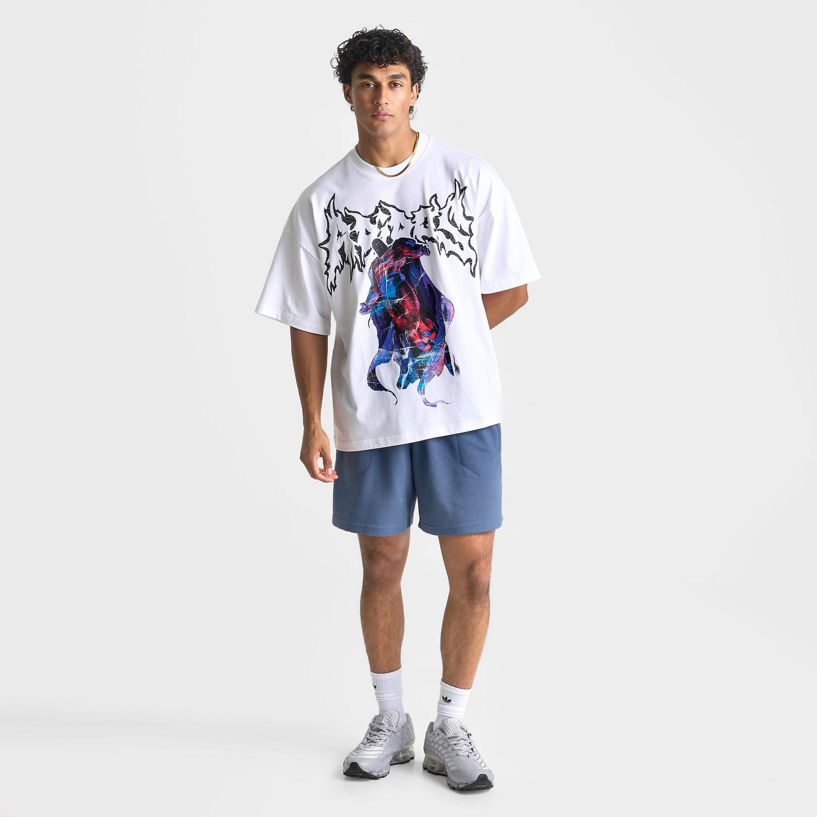 Men's adidas x Marvel Magneto Graphic T-Shirt - White - view 2