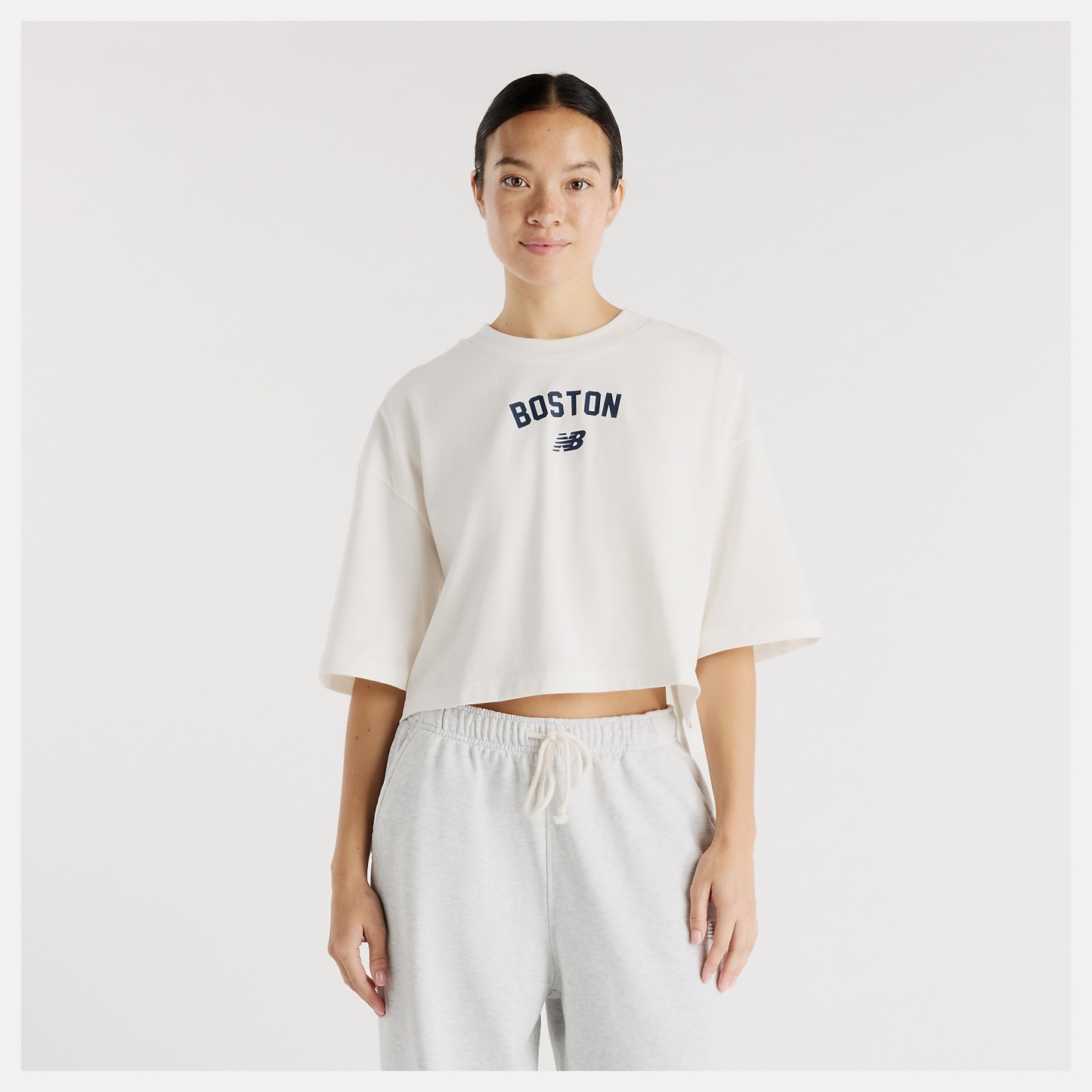New Balance Boston City Waist Length T-Shirt, WT61W25ASST