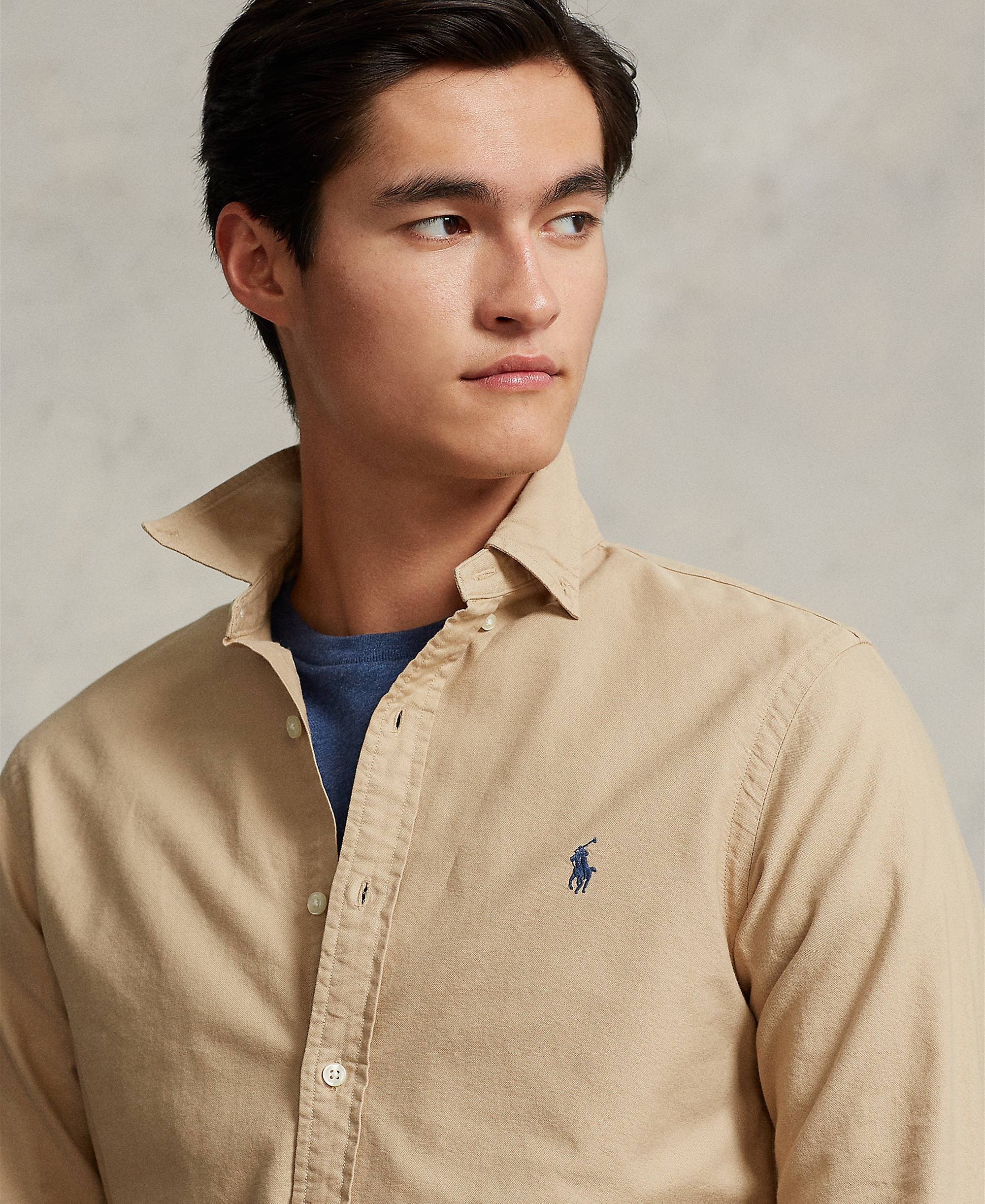 Polo Ralph Lauren Men's Garment-Dyed Oxford Shirt - Surrey Tan