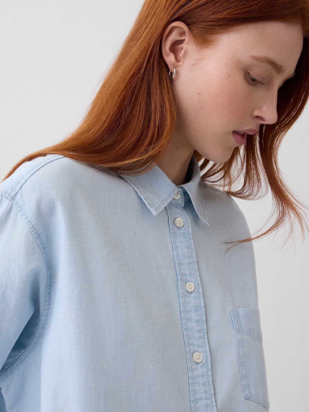 Denim Big Shirt - Light wash