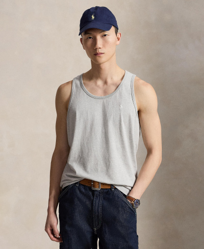 Polo Ralph Lauren Men's Washed Jersey Tank Top - Spring Heather