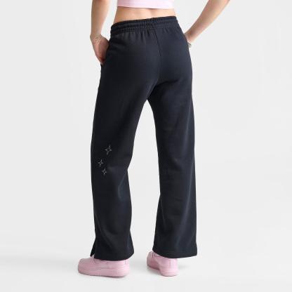Women's Nike Sportswear Phoenix Fleece Goddess High-Waisted Wide-Leg Pants - Black