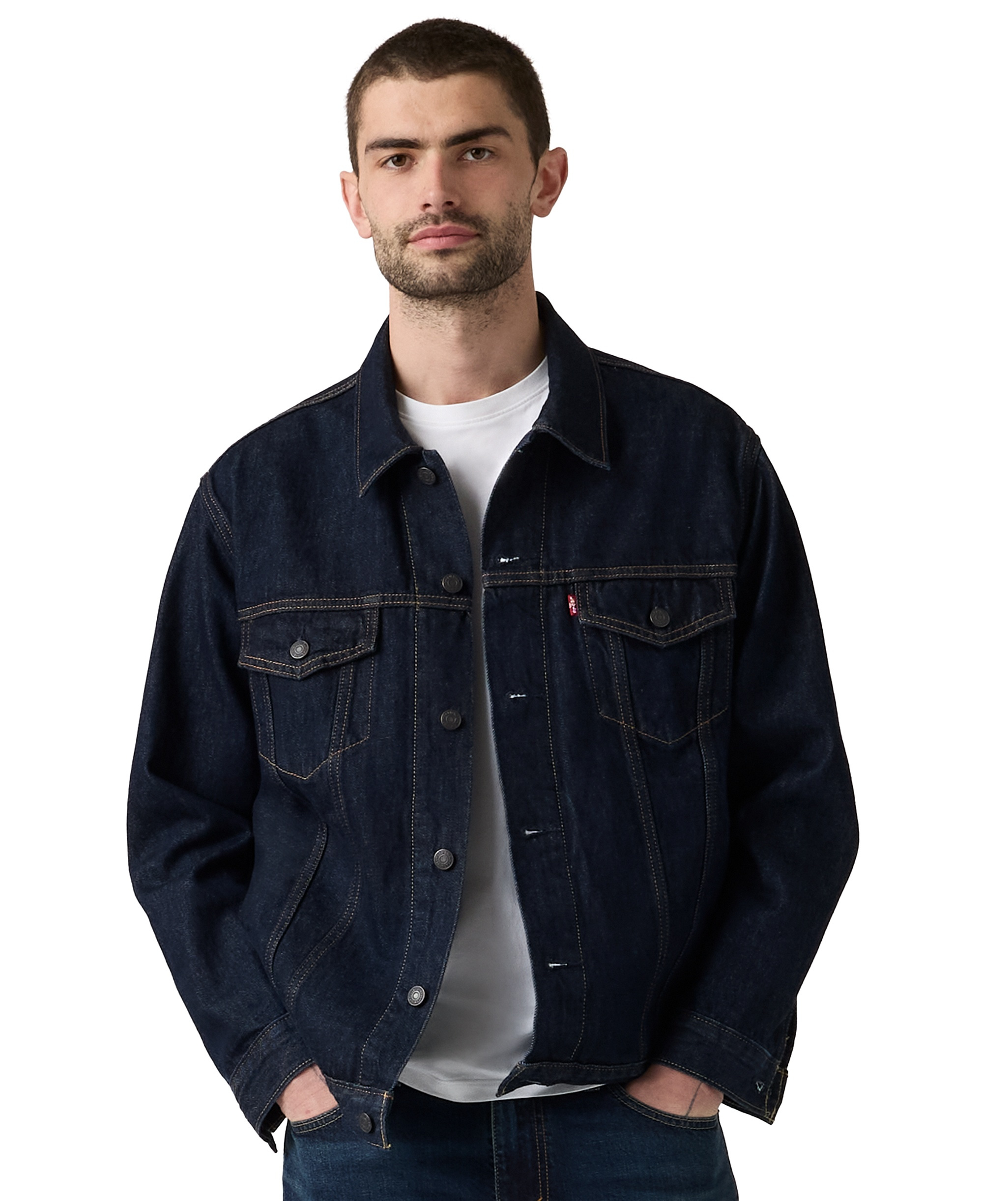 Levi's Men's Relaxed-Fit Trucker Jacket - Rinse It Out