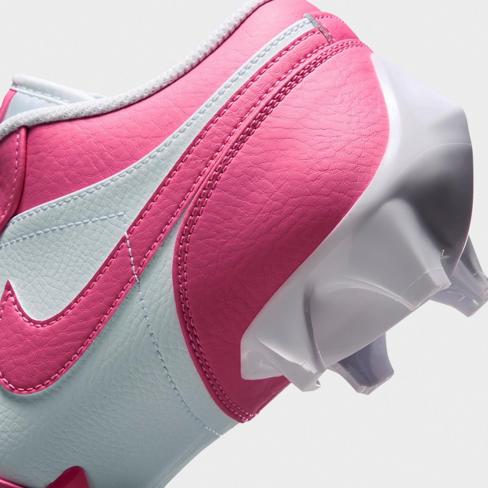 Men's Jordan 1 Low TD Football Cleats - Digital Pink/White - view 3