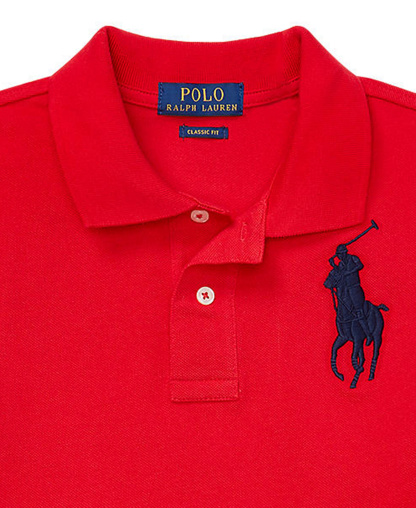 Polo Ralph Lauren Boys' 8-20 Big Pony Cotton Mesh Short-Sleeve Polo Shirt - RL 2000 Red