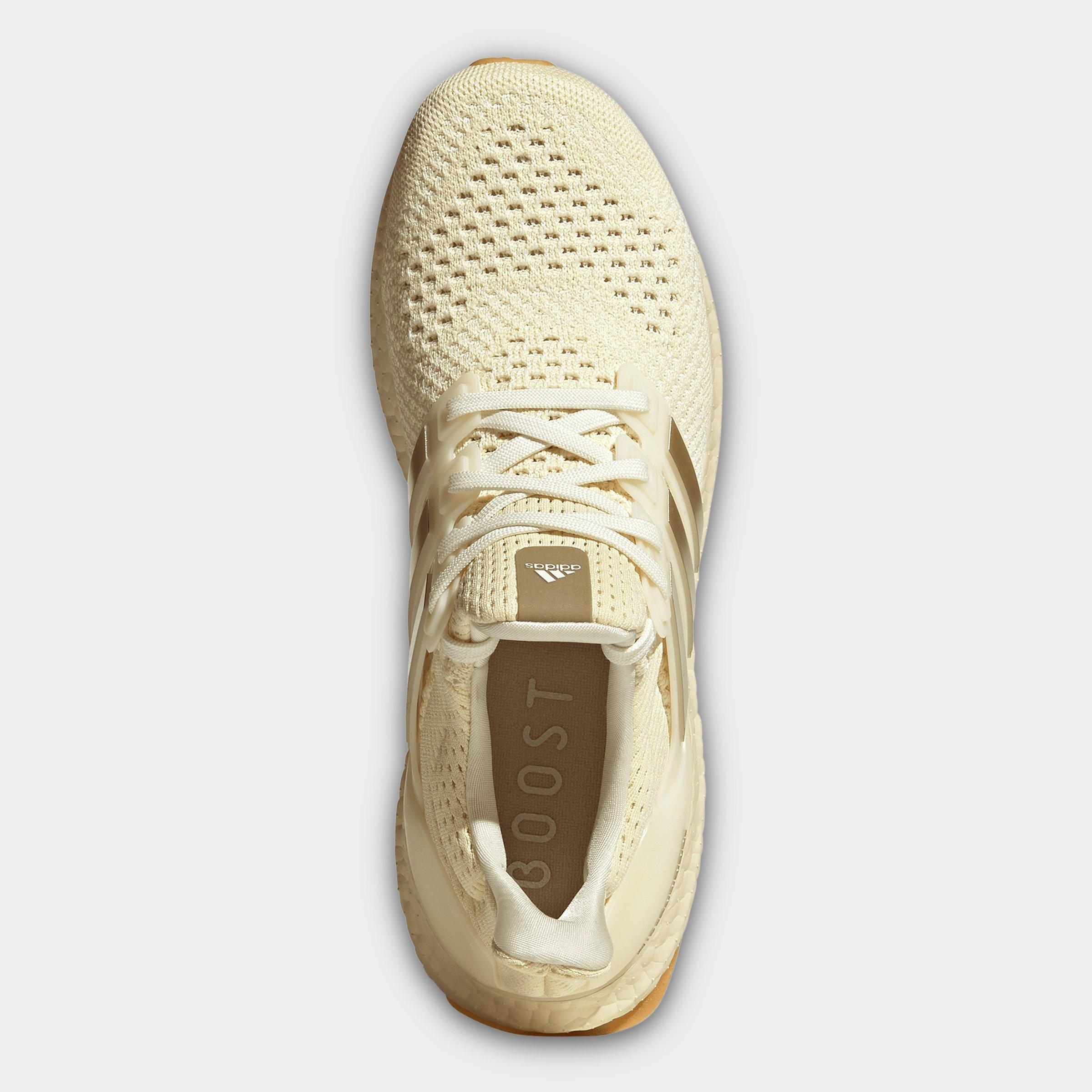 Women's adidas Ultraboost 1.0 Running Shoes - Off White/Cyber Metallic/Warm Vanilla - Top view