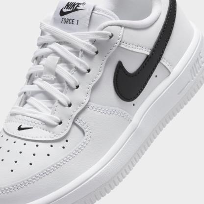 Little Kids' Nithtke Force 1 Casual Shoes - Part 1 - White/Black - Detail shot