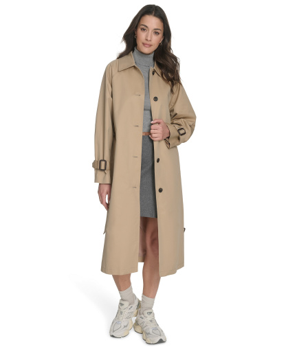 Levi's Women's Regular Single Breasted Trench Coat - Khaki