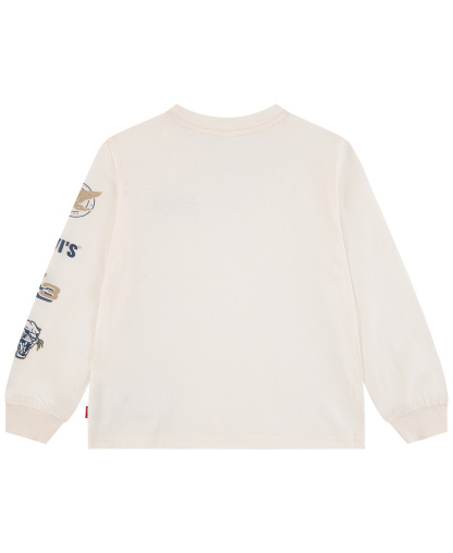 Levi's Boys' 2T-7 Collegiate Icons Long-Sleeve T-Shirt - Levi's Egret