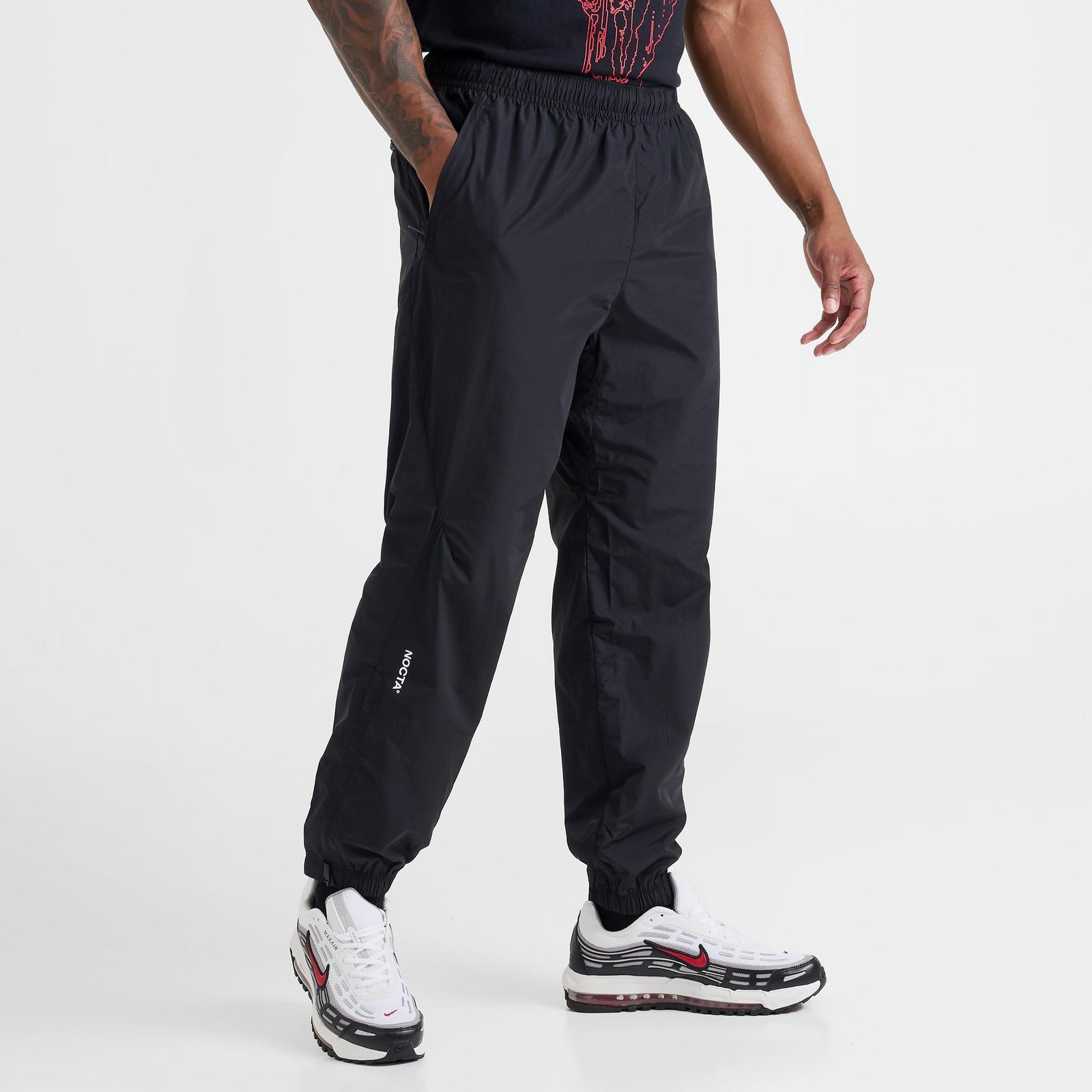 Men's Nike NOCTA Northstar Nylon Track Pants - Black/Black/White