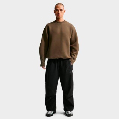 Men's Nithtke Tech Fleece Loose Fit Crewneck Sweatshirt - Dark Hazel/Black