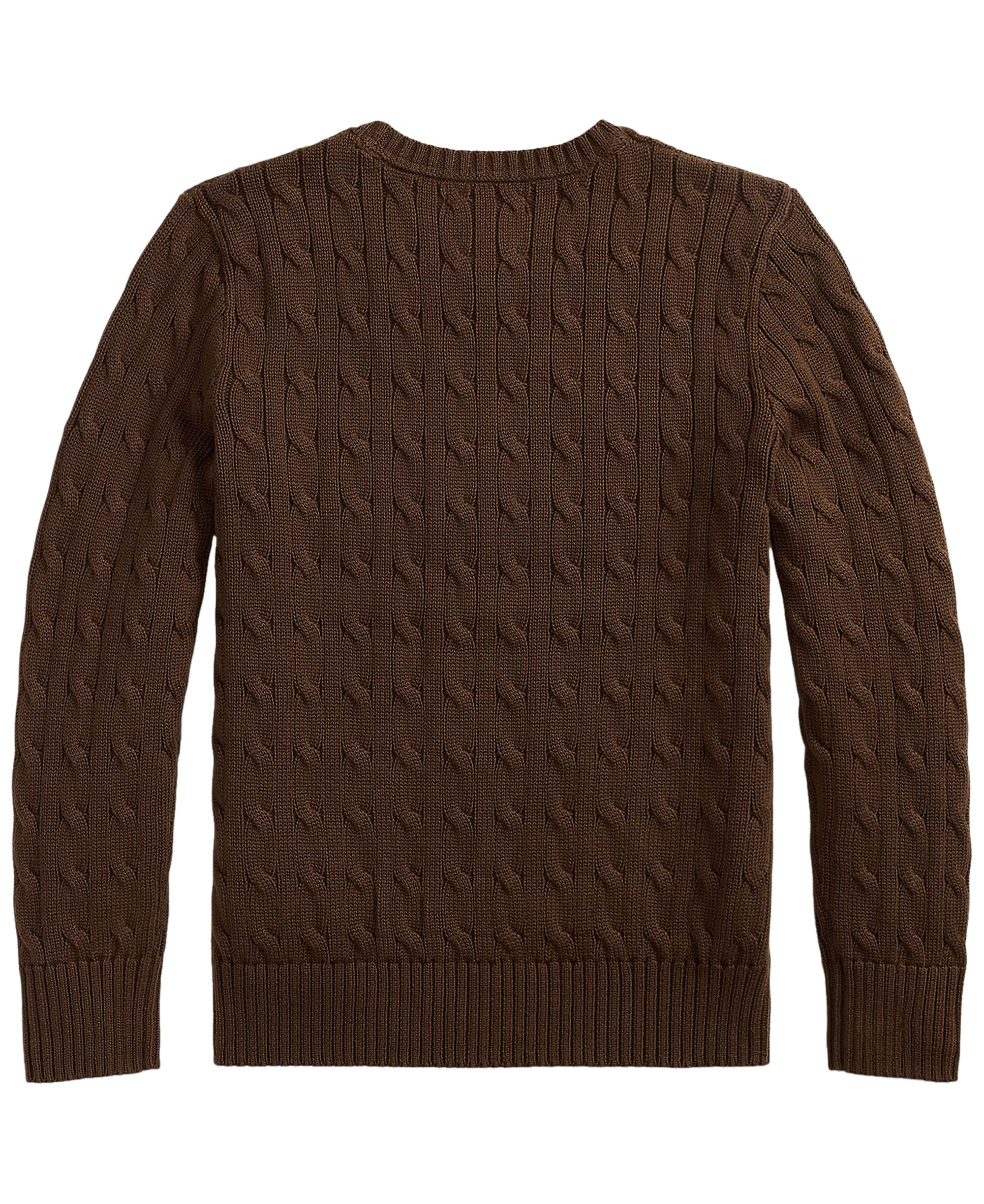 Polo Ralph Lauren Boys' 8-20 Cable-Knit Cotton Sweater - Nutmeg Brown