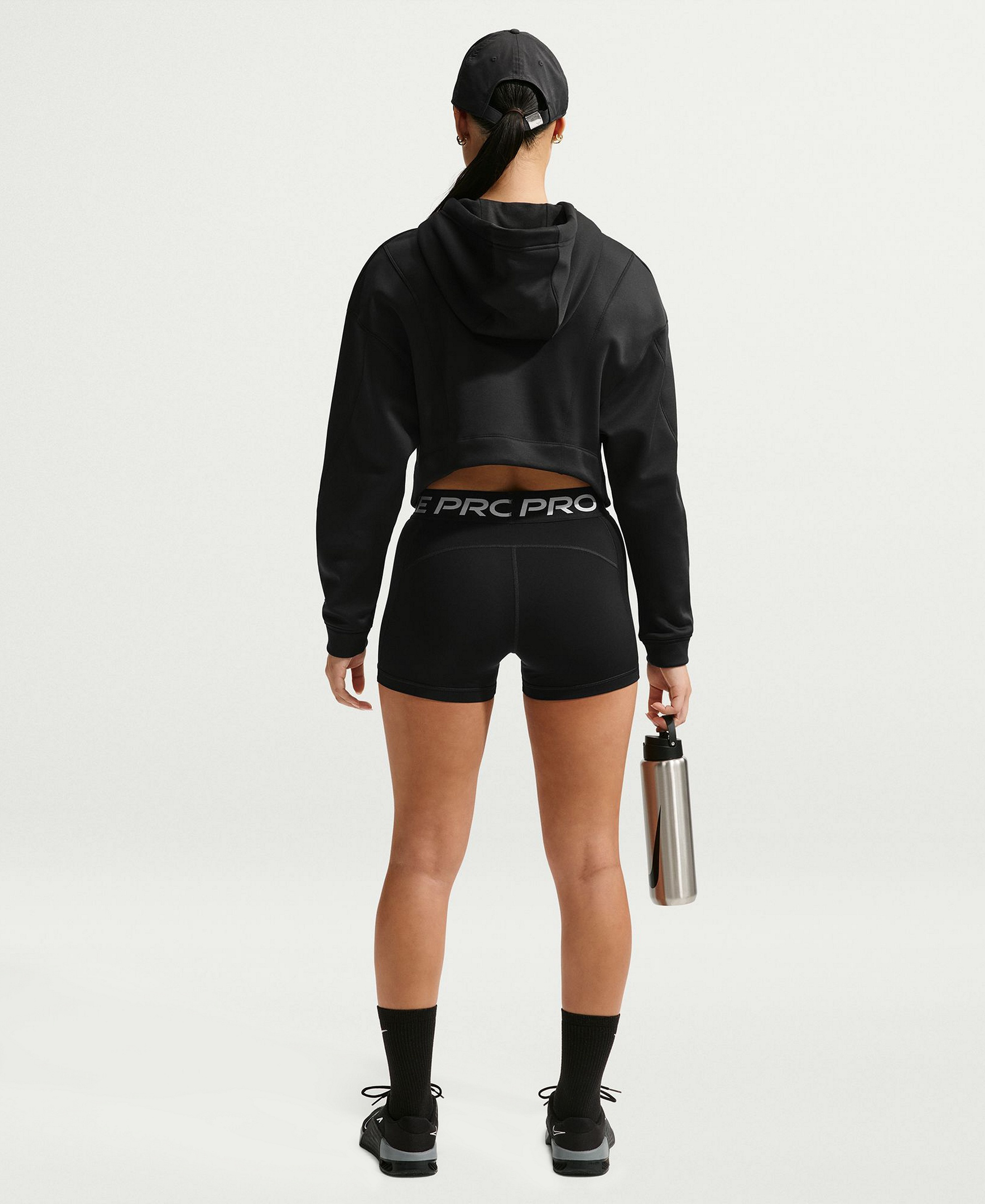 Nike Women's Mid-Rise Biker Shorts - Black/white