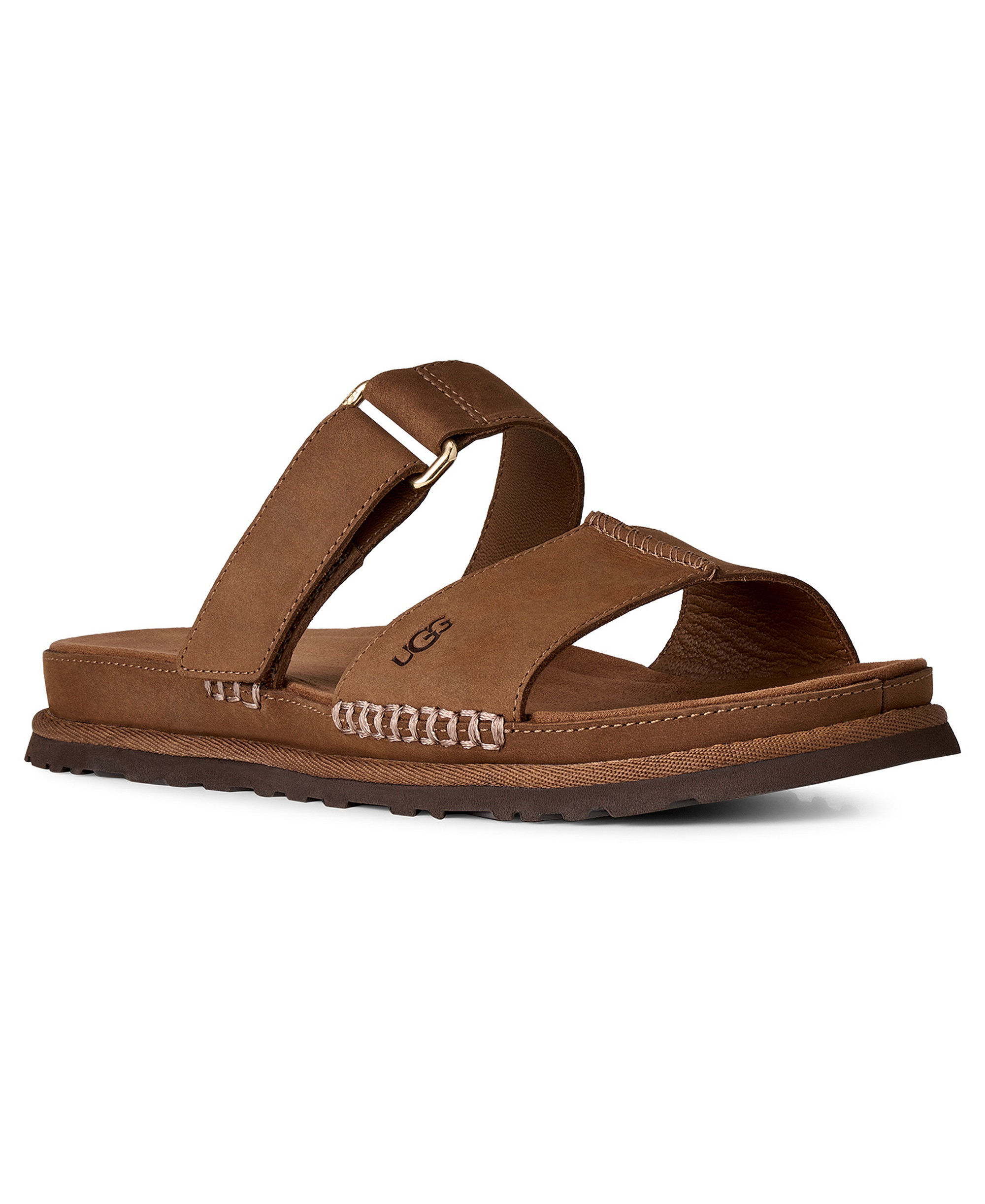 UGG® Women's GoldenGaze Slide Sandals - Dark Chestnut
