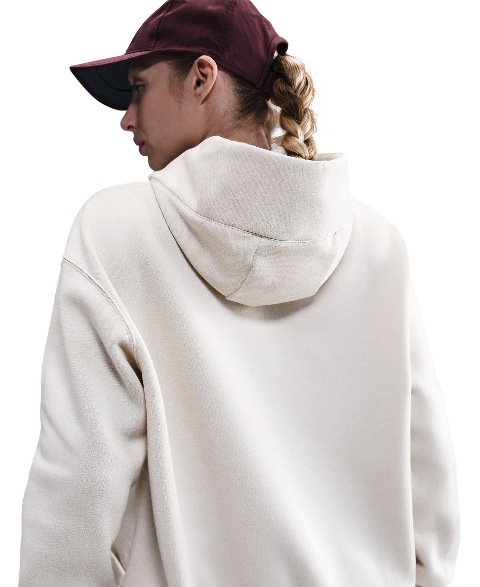 Nike Women's Sportswear Phoenix Fleece Oversized Pullover Hoodie - Orewood Brown/sail