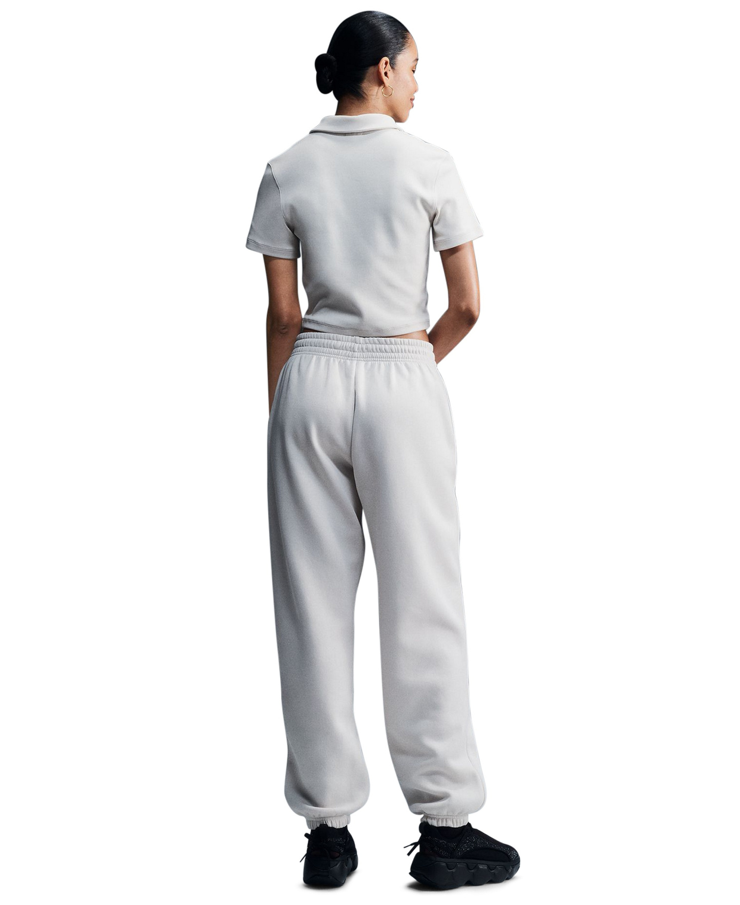 Nike Women's Sportswear Phoenix Fleece High-Rise Oversized Sweatpants - Orewood Brown/Sail