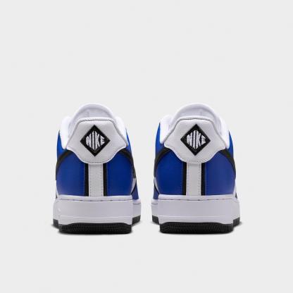 Men's Nithtke Air Force 1 '07 LV8 Sport Casual Shoes - Old Royal/White/Metallic Silver/Black - Back view