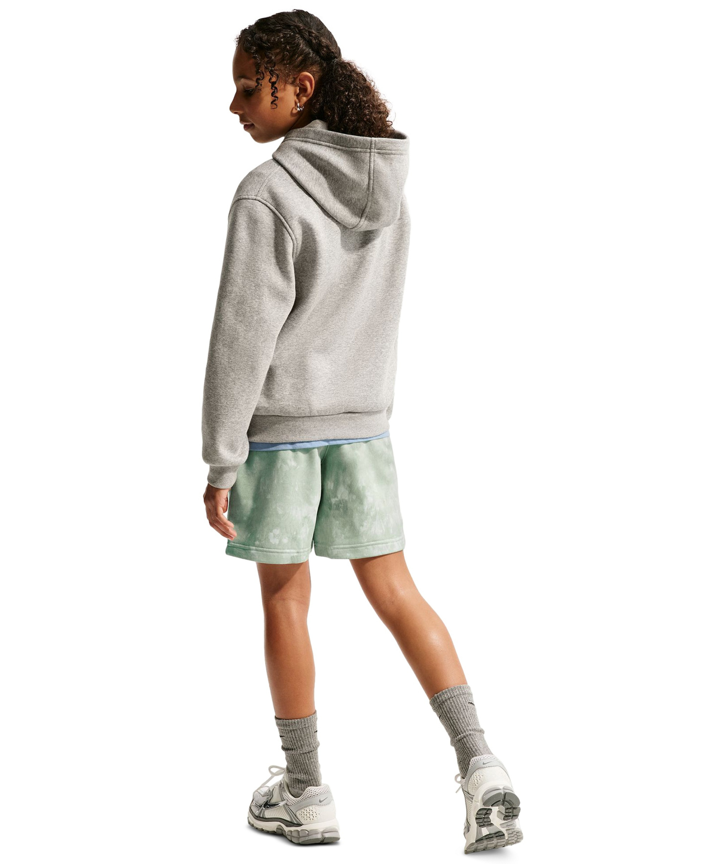 Nike Boys' and Girls' Sportswear Club 8-20 French Terry Shorts - Barely Green/Steam