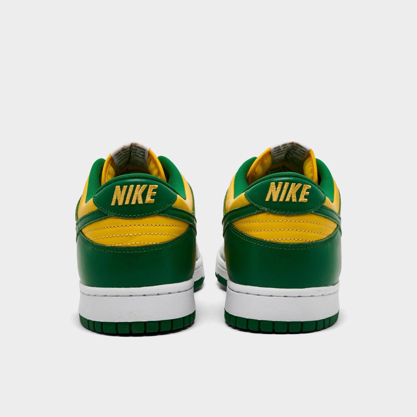 Men's Nithtke Dunk Low SP Casual Shoes - Varsity Maize/Pine Green/White - Back view