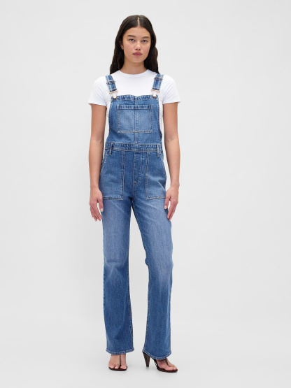 Long & Lean Overalls - Medium indigo