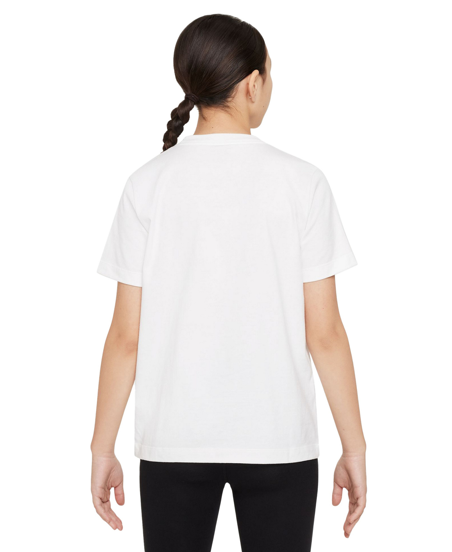 Nike Boys' and Girls' 6-20 Sportswear Logo Graphic T-Shirt - White