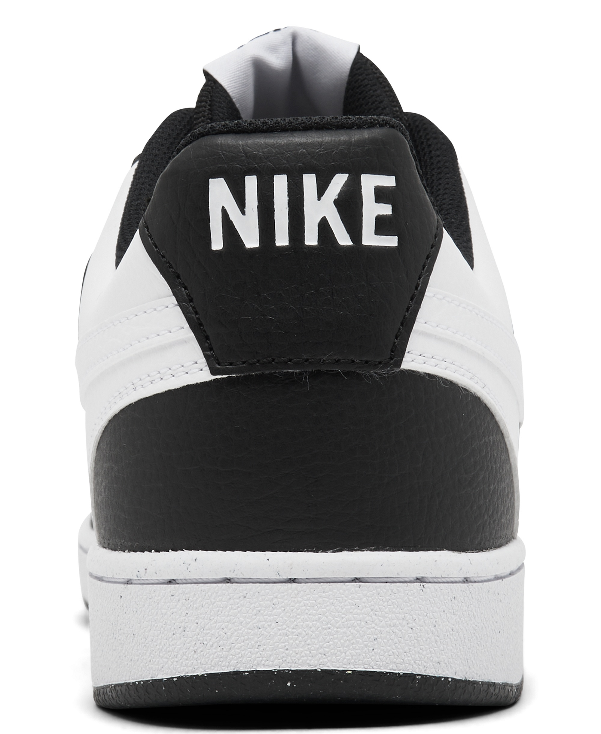 Nike Men's Court Vision Low Casual Sneakers from Finish Line - Black, White