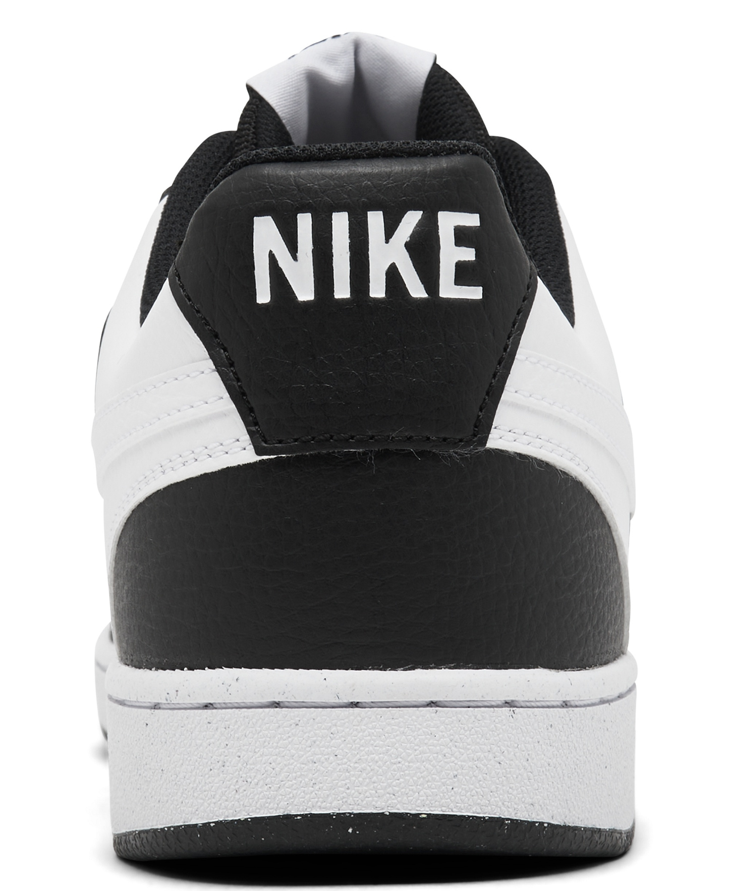 Nike Men's Court Vision Low Casual Sneakers from Finish Line - Black, White