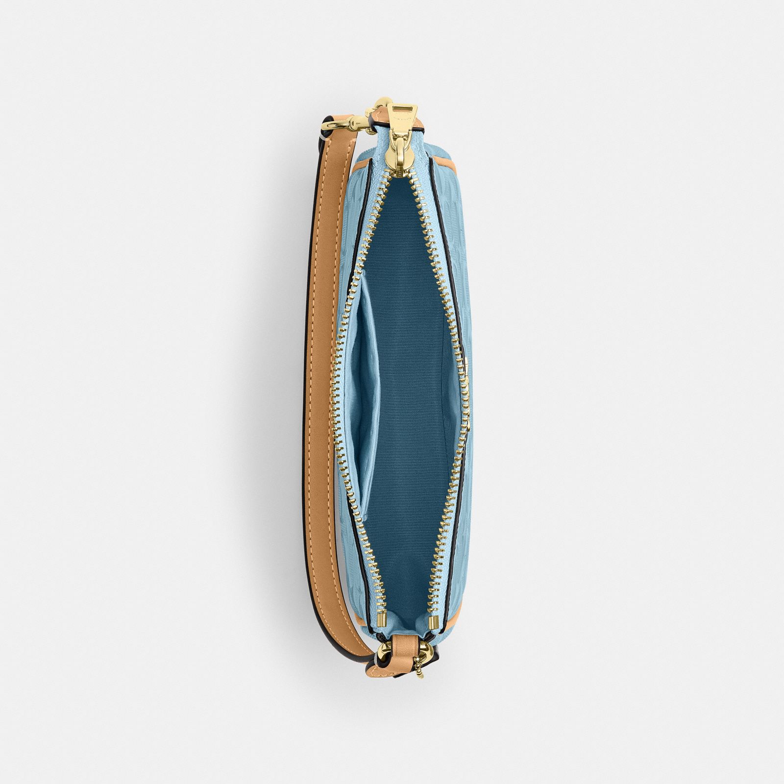Nolita 19 In Signature Leather With Charms - Gold/Light Blue - view 4