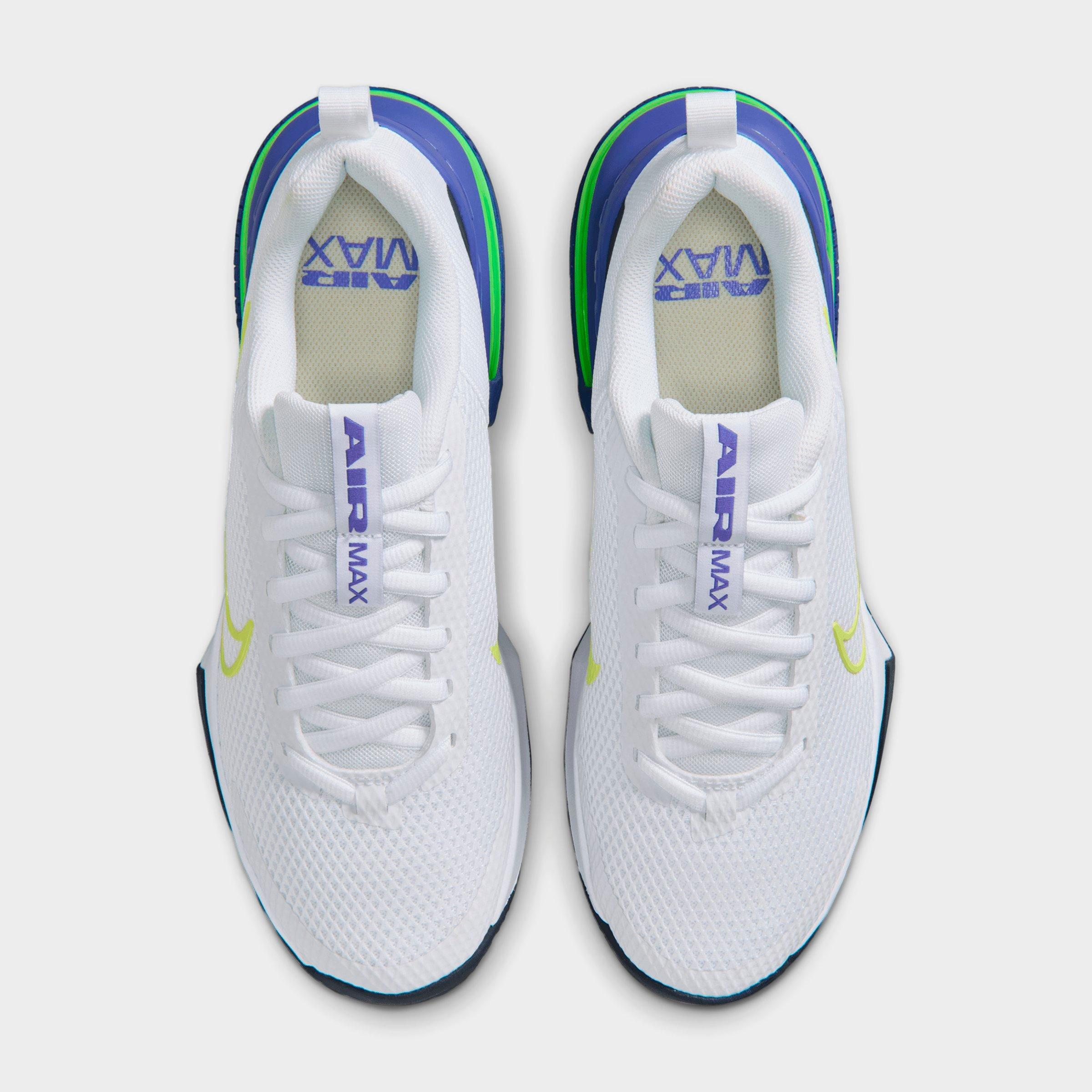 Men's Nithtke Air Max Alpha Trainer 6 Training Shoes - Part 1 - White/Persian Violet/Obsidian/Light Lemon Twist - Top view