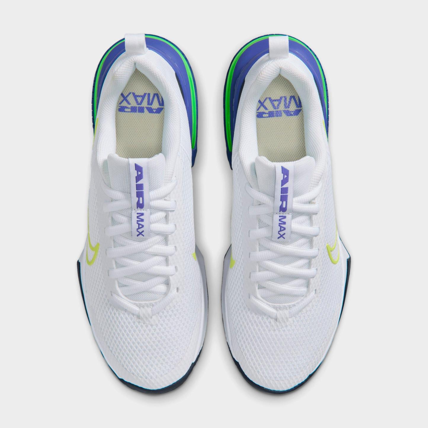 Men's Nithtke Air Max Alpha Trainer 6 Training Shoes - Part 1 - White/Persian Violet/Obsidian/Light Lemon Twist - Top view