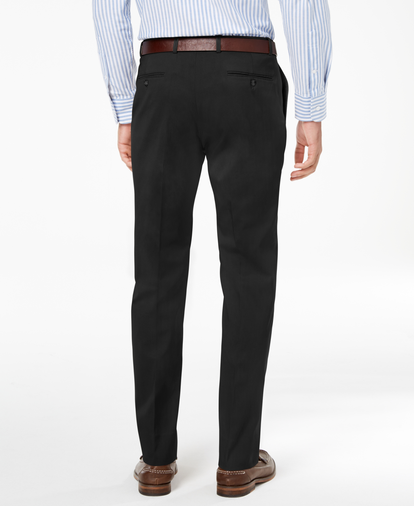 Tommy Hilfiger Men's Modern-Fit TH Flex Stretch Solid Performance Pants - Black
