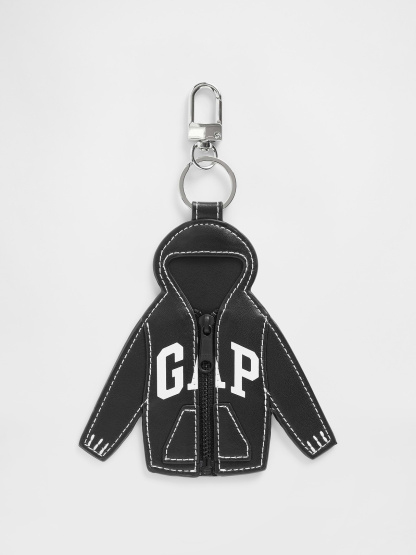 Logo Hoodie Bag Charm - Black