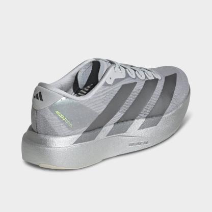 Men's adidas Adizero EVO SL Running Shoes - Part 1 - Silver Metallic/Iron Metallic/Halo Silver - Back view