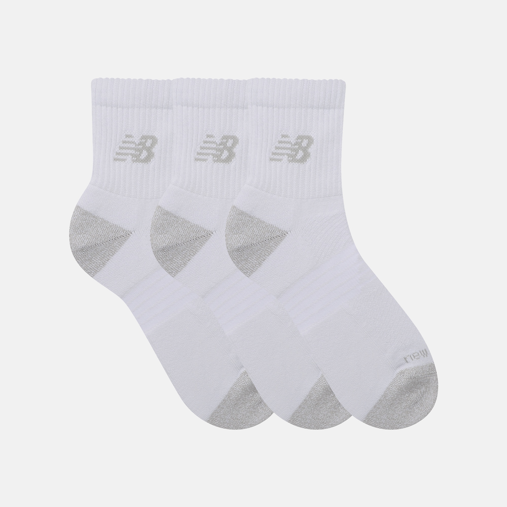 New Balance Active QTR Socks 3 Pack, LAS35204WT