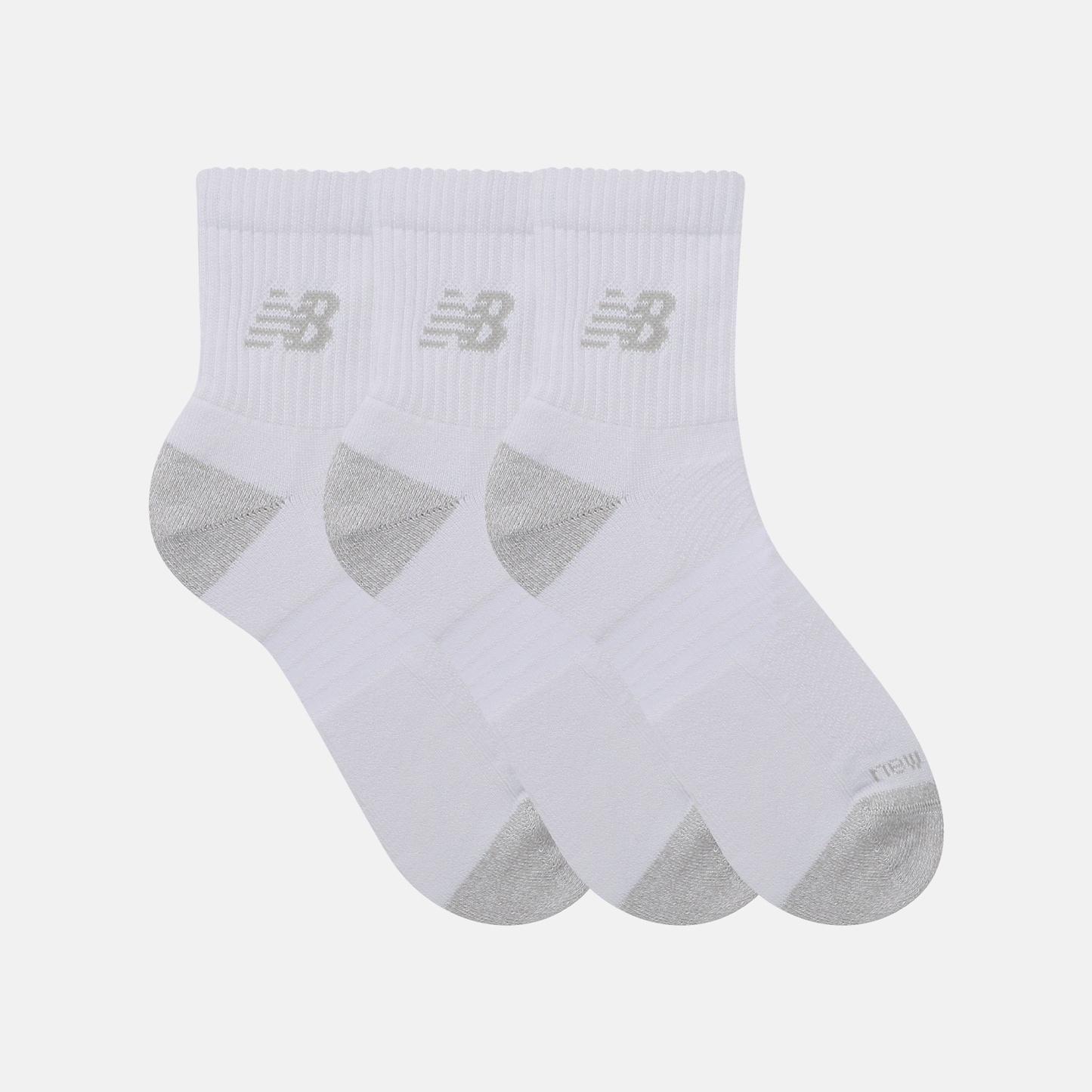 New Balance Active QTR Socks 3 Pack, LAS35204WT
