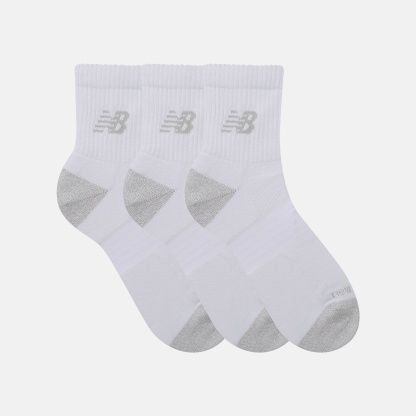 New Balance Active QTR Socks 3 Pack, LAS35204WT