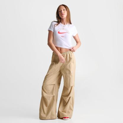 Women's Nithtke Sportswear Chill Knit Athletics Dept. Slim Cropped T-Shirt - White