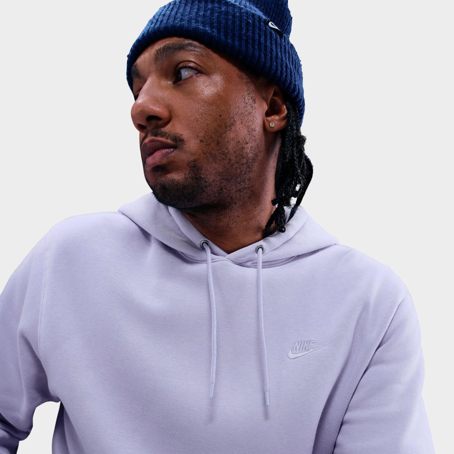 Men's Nithtke Sportswear Club Washed Fleece Hoodie - Ghost/Ghost