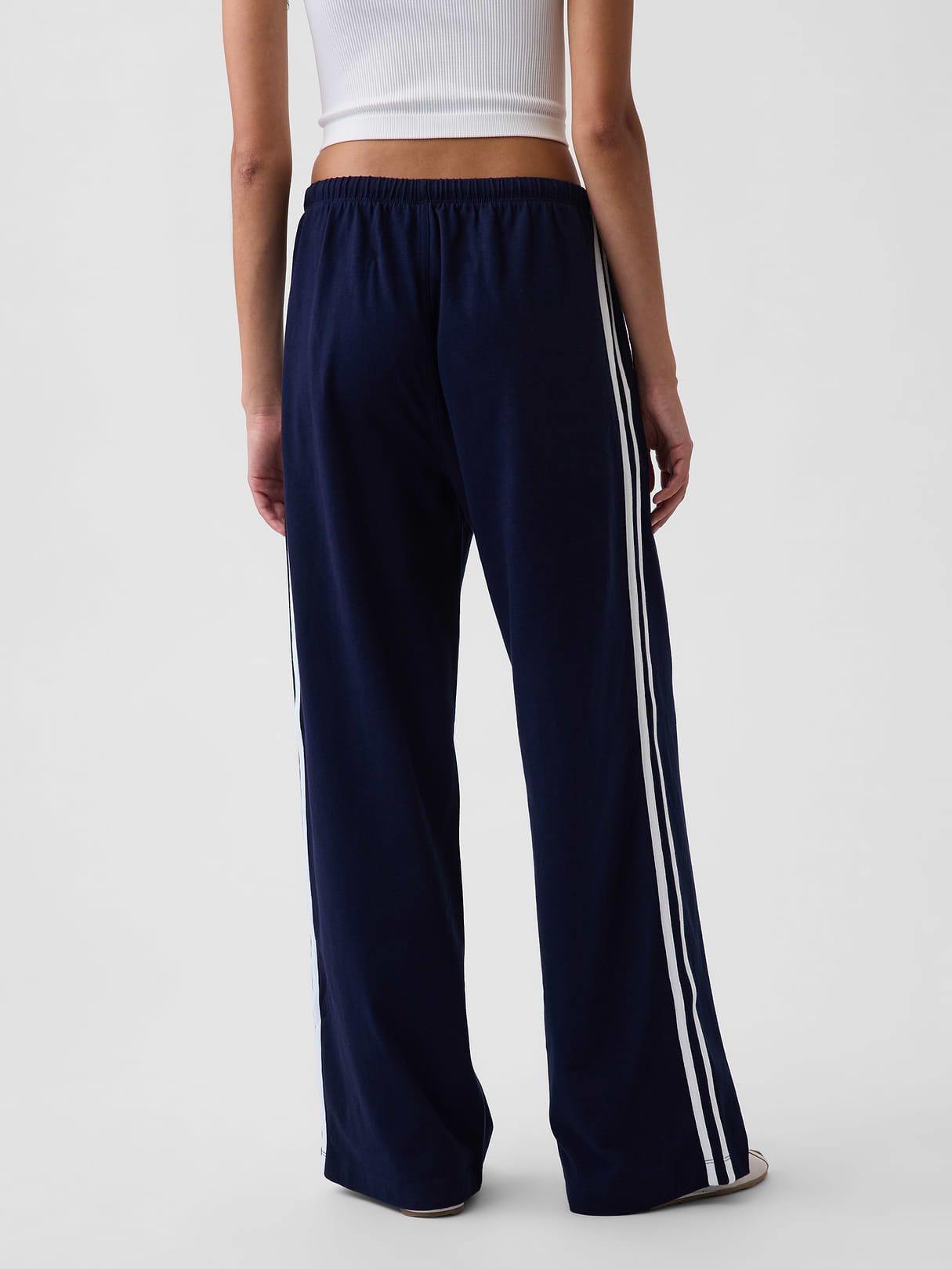 Knit Relaxed Track Pants - Navy blue uniform